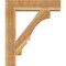 Ekena Millwork Balboa Block Rough Sawn Bracket w/ Offset Brace, Western Red Cedar, 8"W x 32"D x 38"H BKT0806X32X38BOA05RWR - alternate 4
